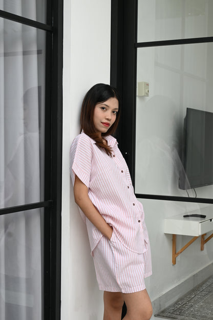 Set Stripe Short Pants