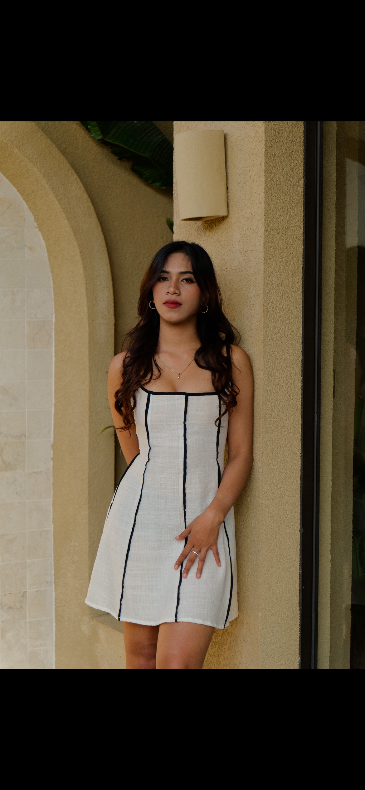 BECCA LINEN MINI DRESS